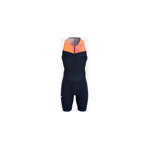 VAN RYSEL Triathlonanzug Herren – SD dunkelblau/orange, blau rosa rot, L