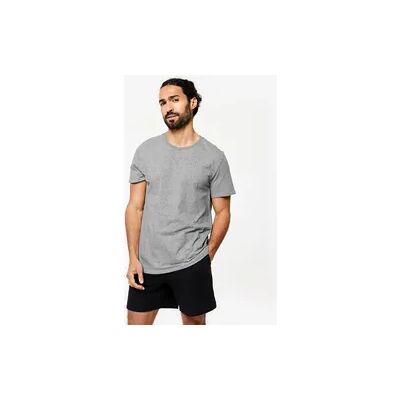 Domyos T-Shirt Herren Baumwolle - 100 Sportee grau Domyos T-Shirt Herren Baumwolle - 100 Sportee grau