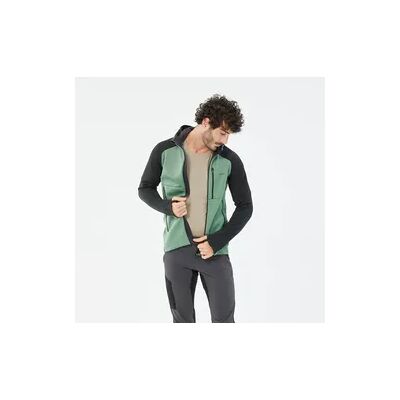QUECHUA Fleecejacke Herren mit Kapuze Wandern - MH500 Hood grün QUECHUA Fleecejacke Herren mit Kapuze Wandern - MH500 Hood grün