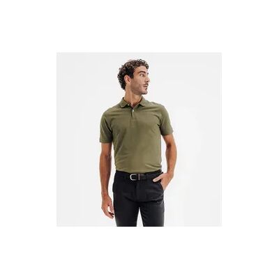 INESIS Herren Poloshirt kurzarm Baumwolle/Polyester - MW500 khaki INESIS Herren Poloshirt kurzarm Baumwolle/Polyester - MW500 khaki