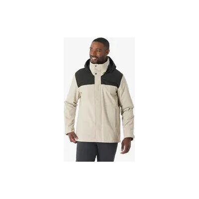 QUECHUA 3-in-1-Jacke Herren bis 0 °C wasserdicht Wandern - NH100 beige QUECHUA 3-in-1-Jacke Herren bis 0 °C wasserdicht Wandern - NH100 beige