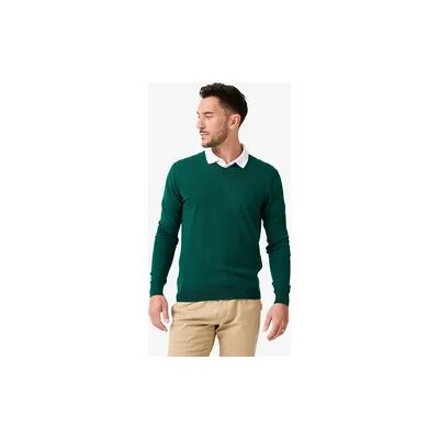INESIS Herren V-Ausschnitt Golf Pullover - MW100 grün INESIS Herren V-Ausschnitt Golf Pullover - MW100 grün