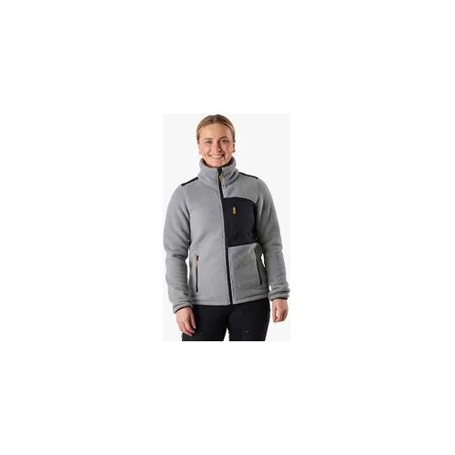SWEDEMOUNT Damen Wanderfleecejacke Nordkap Pile schwarz grau XS