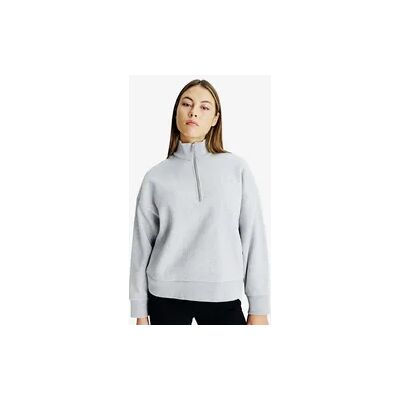Decathlon Sweatshirt Damen Reißverschlusskragen Oversize - Elementals grau meliert Decathlon Sweatshirt Damen Reißverschlusskragen Oversize - Elementals grau meliert