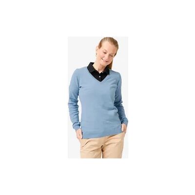 INESIS Damen V-Ausschnitt Golf Pullover - MW100 blau INESIS Damen V-Ausschnitt Golf Pullover - MW100 blau