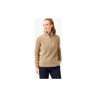INESIS Damen Golf Pullover Reißverschluss - MW500 beige INESIS Damen Golf Pullover Reißverschluss - MW500 beige