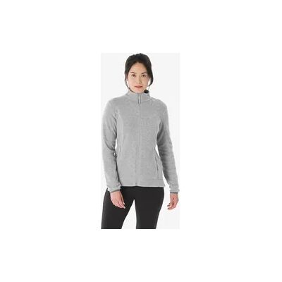 QUECHUA Fleecejacke Damen Bergwandern - MH100 Full Zip grau QUECHUA Fleecejacke Damen Bergwandern - MH100 Full Zip grau