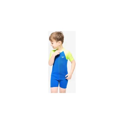 Neopren-Schwimmanzug Shorty Kinder 2-5 Jahre Speedo - blau/gelb Einheitsfarbe 110 cm 5J