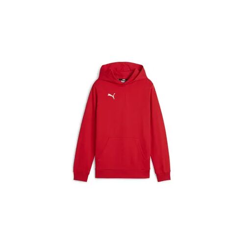 Puma Kinder Kapuzenpullover teamGOAL Casuals Hoody Jr 658619 weiß rot 140 cm
