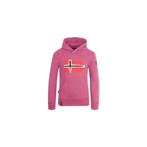 Trollkids Kinder Hoodie Pullover Trondheim Rosa rosa 98 cm