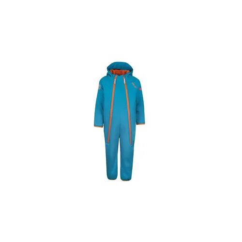Trollkids Kinder Overall Nordkapp Dunkelblau/Zimt beige blau 80-92cm 1-2J