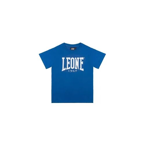 LEONE 1947 APPAREL Leone 1947 Basic Kurzarm-T-Shirt mit großem Logo für Kinder blau 116 cm