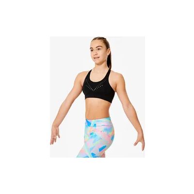 Domyos Decathlon Mädchen Gymnastik-Sport-BH 500 - Schwarz - Sport-BH Domyos Decathlon Mädchen Gymnastik-Sport-BH 500 - Schwarz - Sport-BH