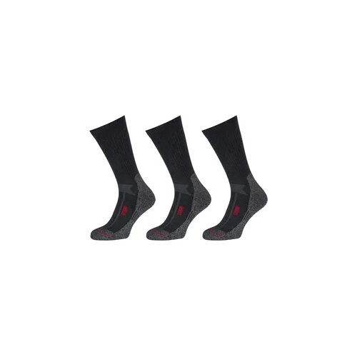 STAPP Wandersocken – Techno Boston All Season – 3er-Pack – Anthrazit grau 35/38 (UK 2.5/5)