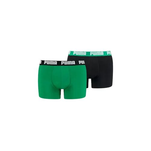 Unterhose lang Basic Boxer 2er Pack PUMA schwarz grün 2XL