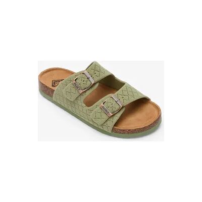 Roxy Sandalen Damen Doppelriemen Manou khaki Roxy Sandalen Damen Doppelriemen Manou khaki