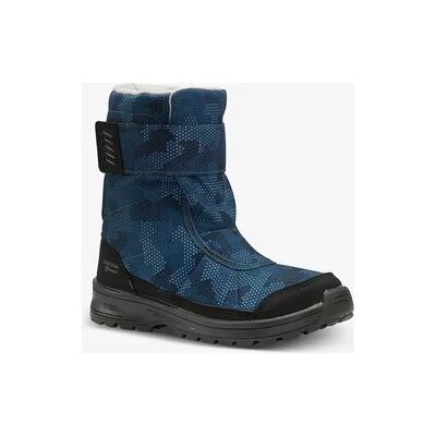 QUECHUA Winterstiefel Kinder Gr. 24–38 Klett warm wasserdicht Wandern - SH100 blau QUECHUA Winterstiefel Kinder Gr. 24–38 Klett warm wasserdicht Wandern - SH100 blau