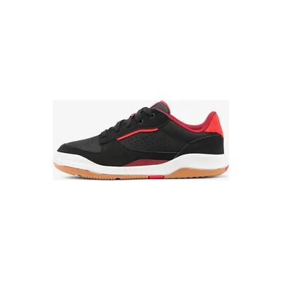 Decathlon Turnschuhe Kinder Leder Schnürsenkel - Playventure City schwarz/rot Decathlon Turnschuhe Kinder Leder Schnürsenkel - Playventure City schwarz/rot