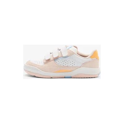 Decathlon Fitnessschuhe Sneaker Kinder Klett Leder - Playventure City rosa/orange Decathlon Fitnessschuhe Sneaker Kinder Klett Leder - Playventure City rosa/orange