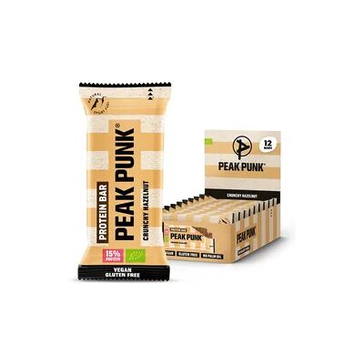PEAK PUNK Bio Proteinriegel Crunchy Hazelnut 55 g PEAK PUNK Bio Proteinriegel Crunchy Hazelnut 55 g