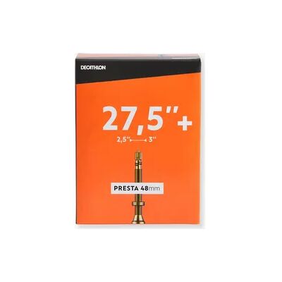 Decathlon Fahrradschlauch 27,5+ × 2,5/3 französisches Ventil (Presta) 48 mm Decathlon Fahrradschlauch 27,5+ × 2,5/3 französisches Ventil (Presta) 48 mm