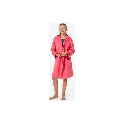 Decathlon Bademantel Mikrofaser Kinder Kapuze kompakt - dunkelrosa Decathlon Bademantel Mikrofaser Kinder Kapuze kompakt - dunkelrosa