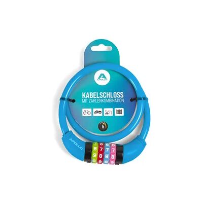 Apollo Kabelschloss / Zahlenschloss 650mm - Blau Apollo Kabelschloss / Zahlenschloss 650mm - Blau