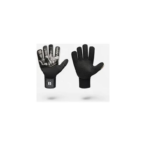 KIPSTA Damen/Herren Fussball Torwarthandschuhe - F100 Superesist schwarz/grau schwarz grau 8