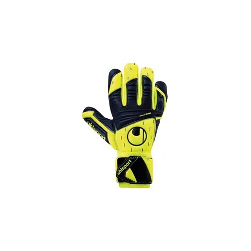 Torwarthandschuhe CLASSIC ABSOLUTGRIP HN PRO JR. UHLSPORT weiß blau gelb 3,5