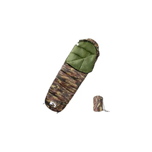 Schlafsack vidaXL Mumienform Camouflage farblos grün < 2 kg