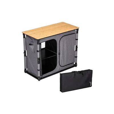 SKANDIKA Campingschrank Triabo - Bambus Arbeitsplatte - Outdoor-Schrank faltbar SKANDIKA Campingschrank Triabo - Bambus Arbeitsplatte - Outdoor-Schrank faltbar