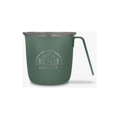 QUECHUA Tasse Edelstahl Wandern Camping - 500 0,3 l grün QUECHUA Tasse Edelstahl Wandern Camping - 500 0,3 l grün
