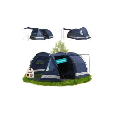 Skandika Tunnelzelt Kambo 4 - Camping - für 4 Personen - 1 dunkle Kabine - 3 Eingänge Skandika Tunnelzelt Kambo 4 - Camping - für 4 Personen - 1 dunkle Kabine - 3 Eingänge