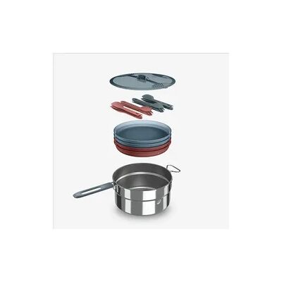 QUECHUA Kochset Edelstahl 18-teilig Camping - für 4 Personen QUECHUA Kochset Edelstahl 18-teilig Camping - für 4 Personen