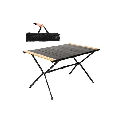 SKANDIKA Campingtisch Tivaro - Alu Campingtisch mit Holz - für 4 Personen - klappbar SKANDIKA Campingtisch Tivaro - Alu Campingtisch mit Holz - für 4 Personen - klappbar