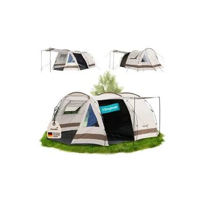 SKANDIKA Tunnelzelt Kambo 4 - Campingzelt 4 Personen - 1x dunkle Kabine - Outdoor SKANDIKA Tunnelzelt Kambo 4 - Campingzelt 4 Personen - 1x dunkle Kabine - Outdoor