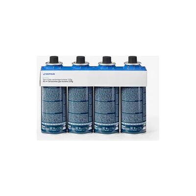 QUECHUA Set Gaskartuschen Butan Bajonettventil für Campingkocher - 4 × 220 g QUECHUA Set Gaskartuschen Butan Bajonettventil für Campingkocher - 4 × 220 g