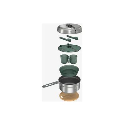 QUECHUA Kochset Edelstahl Antihaftbeschichtung Camping - 500 15-teilig für 2 Personen QUECHUA Kochset Edelstahl Antihaftbeschichtung Camping - 500 15-teilig für 2 Personen