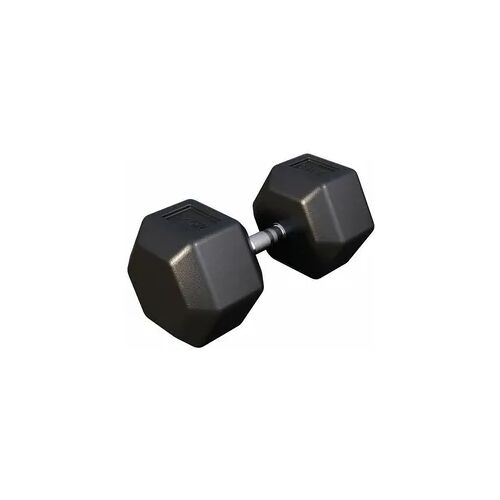 Gorilla Sports Hexagon Kurzhantel Gummi 2-50 kg schwarz 47,5 kg