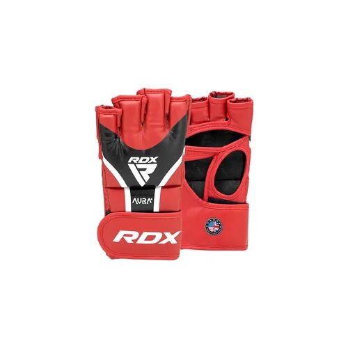 RDX SPORTS MMA Handschuhe Aura Plus T-17 schwarz rot S