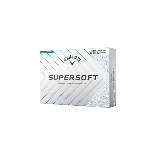 Callaway New Supersoft Splatter 360 2025, Golfbälle, Blau blau NO SIZE