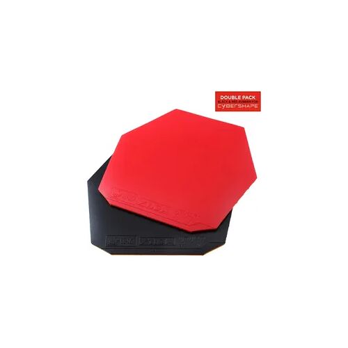 Stiga Tischtennisbelag Mantra Pro M 2-pack cybershaped schwarz rot 2.1 SCHWARZ