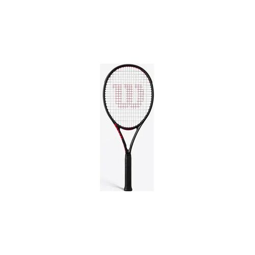 Tennisschläger Damen/Herren Wilson - Clash 100 L V3 schwarz/orange schwarz orange GRIP 2