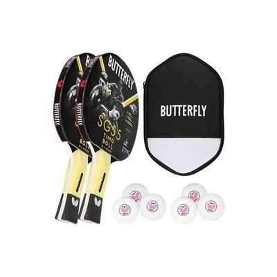 Butterfly 2x Timo Boll SG55 Tischtennisschläger + Hülle + 6x 40+ 3*** TT Bälle Butterfly 2x Timo Boll SG55 Tischtennisschläger + Hülle + 6x 40+ 3*** TT Bälle