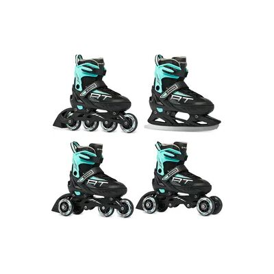Raven Rollschuhe Verstellbare Schlittschuhe 4in1 Profession Schwarz/Mint Raven Rollschuhe Verstellbare Schlittschuhe 4in1 Profession Schwarz/Mint