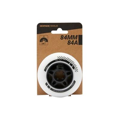 OXELO Rollen Inline Skates Inliner Fit 84 mm 84A 4er-Set - weiss OXELO Rollen Inline Skates Inliner Fit 84 mm 84A 4er-Set - weiss
