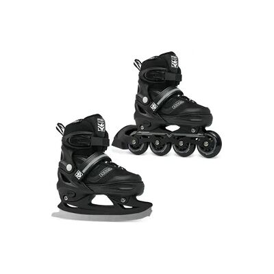 Raven Verstellbare Rollschuhe Schlittschuhe 2in1 Drill Schwarz Raven Verstellbare Rollschuhe Schlittschuhe 2in1 Drill Schwarz