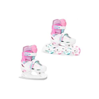 Raven Verstellbare Rollschuhe Schlitschuhe 2in1 Loret Leuchtende LED-Räder Raven Verstellbare Rollschuhe Schlitschuhe 2in1 Loret Leuchtende LED-Räder