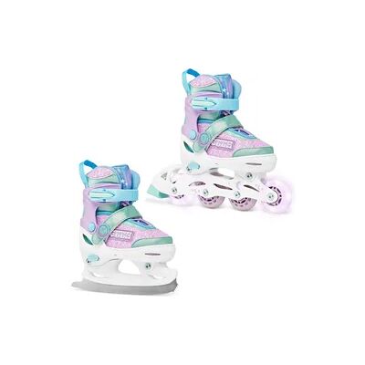 Raven Eiskunstlauf Schlittschuhe 2in1 Einstellbare Etta Violett Leuchtende LED-Räder Raven Eiskunstlauf Schlittschuhe 2in1 Einstellbare Etta Violett Leuchtende LED-Räder