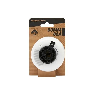 OXELO Inliner-Rollen Freeride 80 mm 86A 4 Stück weiss OXELO Inliner-Rollen Freeride 80 mm 86A 4 Stück weiss